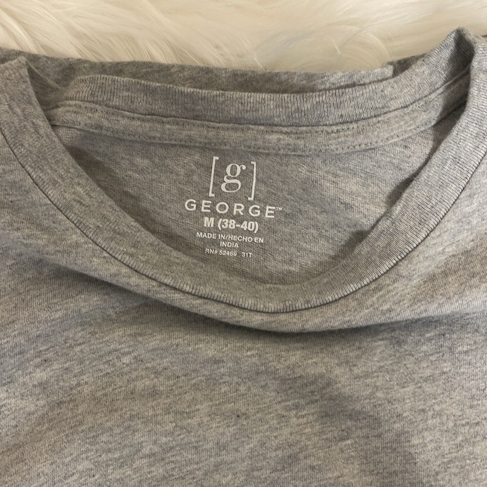 ❗️DONATED❗️ EXCELLENT CONDITION! GEORGE HEATHER GREY SOFT LONG SLEEVE TEE M - Picture 7 of 10